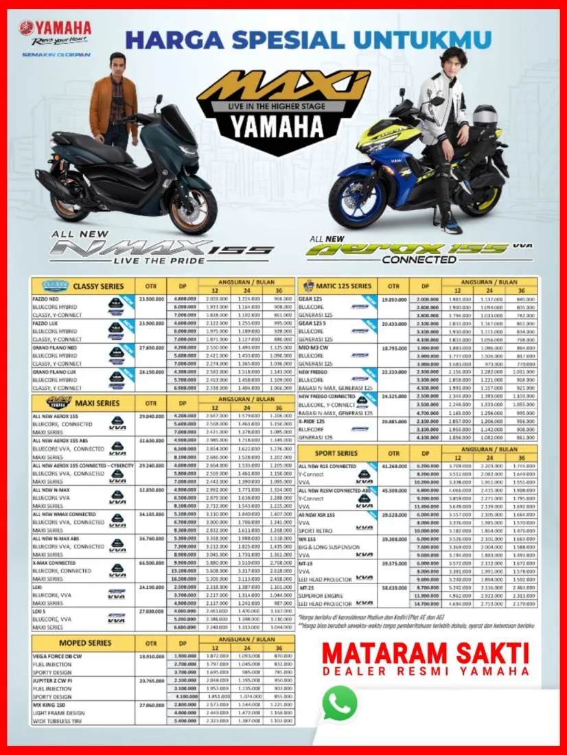 Promo brosur kredit terbaru Motor Yamaha Ponorogo Webportal Marketing Sepeda Motor Indonesia