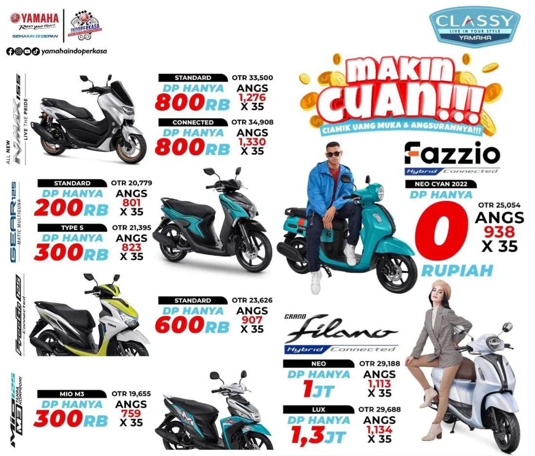 Promo brosur kredit terbaru Motor Yamaha Mojokerto Webportal Marketing Sepeda Motor Indonesia